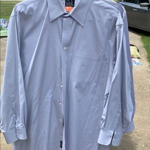 Gray long sleeve button down